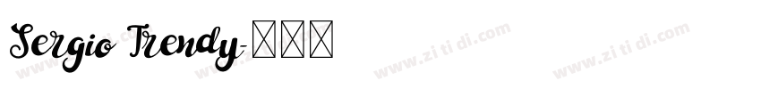 Sergio Trendy字体转换